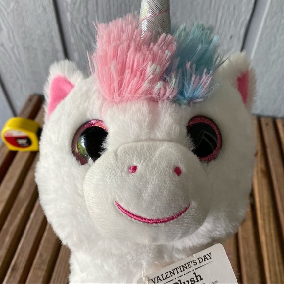 NWT Unicorn Plush Fluffy Tail New Valentine's Day Sweetheart Kids Girls Cute - Picture 5 of 13
